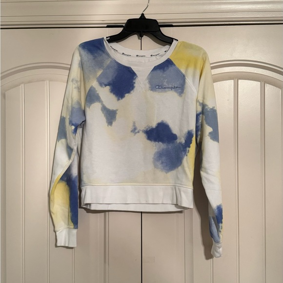 Tie Dye Champion Cropped Crewneck - Picture 2 of 3